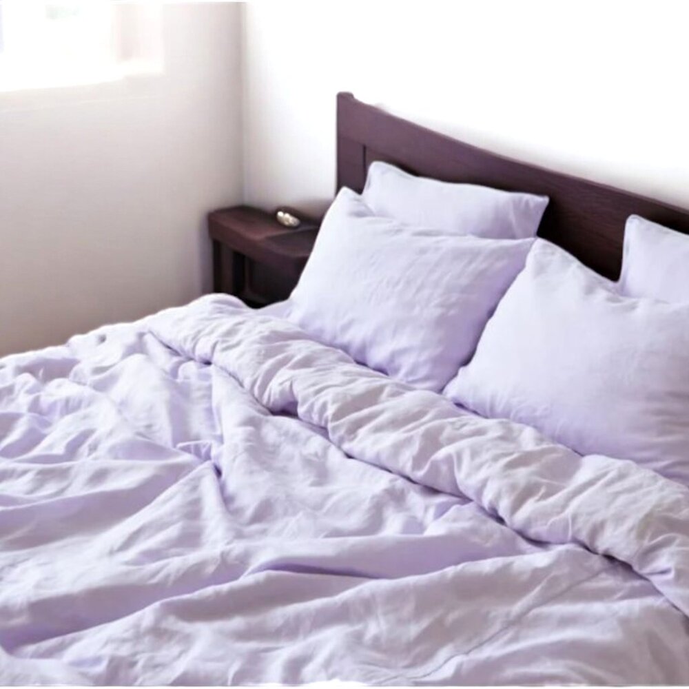 Restoration Hardware dusty lavender/ lilac duvet cover full / queen